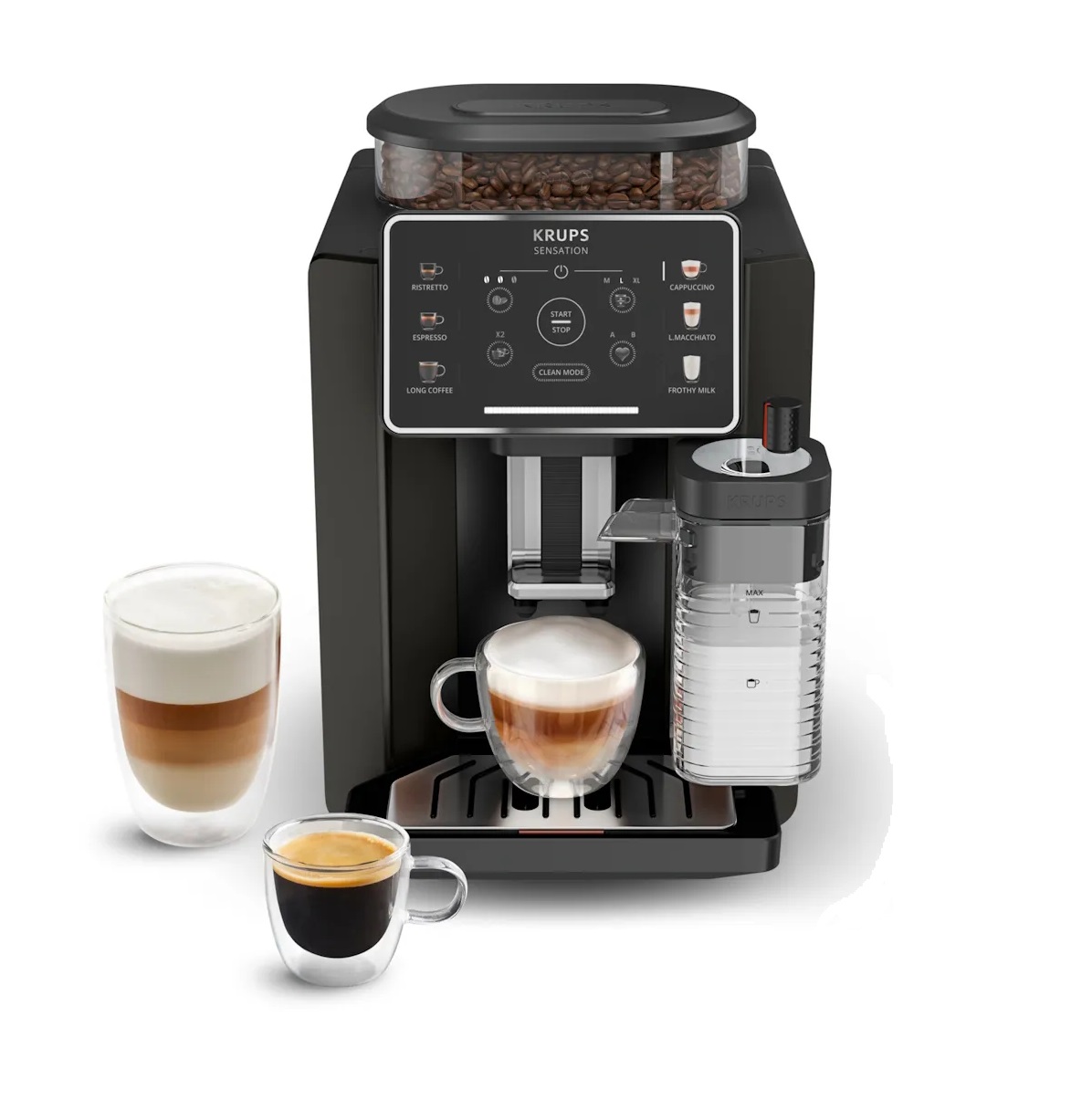 Автоматическая кофемашина Krups Sensation Milk EA912910 15бар 1450Вт CB C288