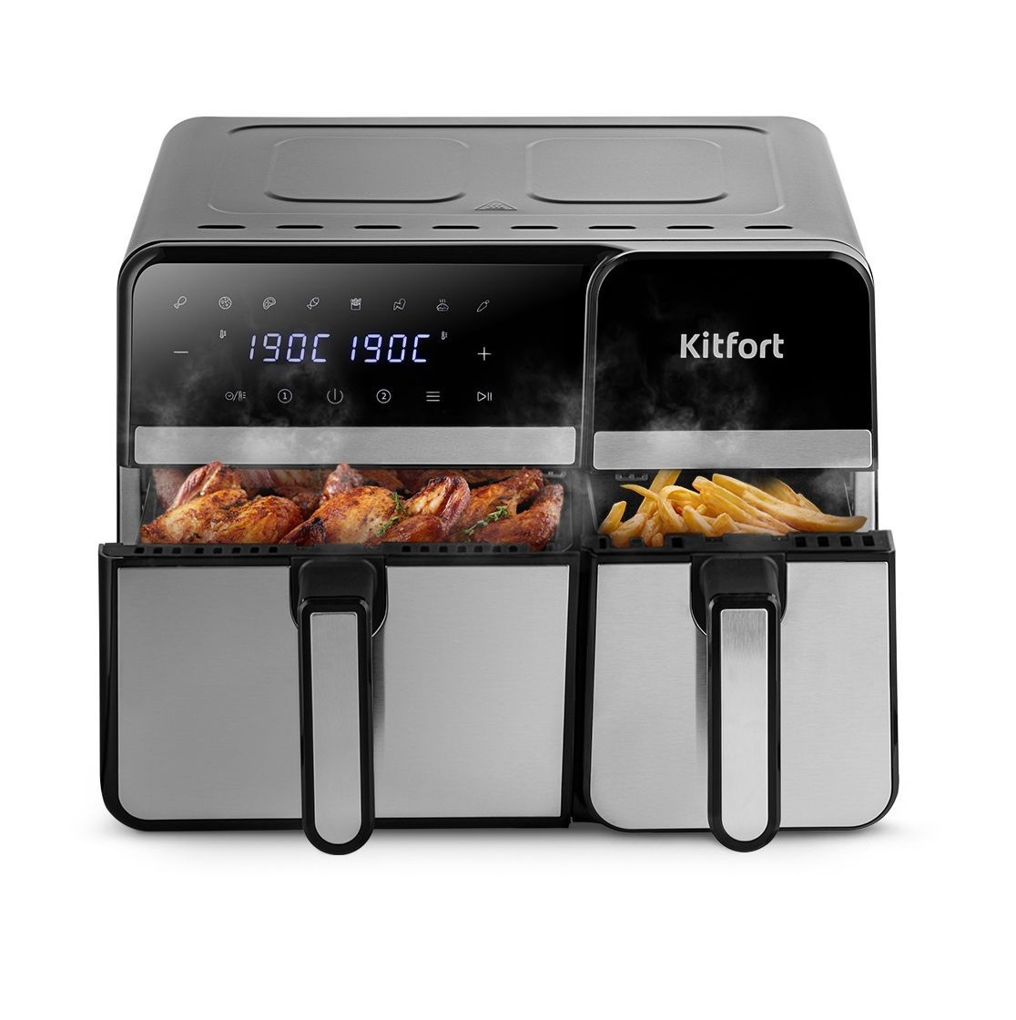 Аэрогриль с двумя чашами Kitfort КТ-8149 3000Вт 9л BD P626