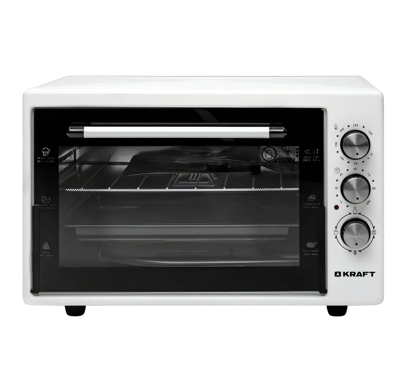 Мини-печь духовой шкаф Kraft KM-MV3801W 38л CC P575