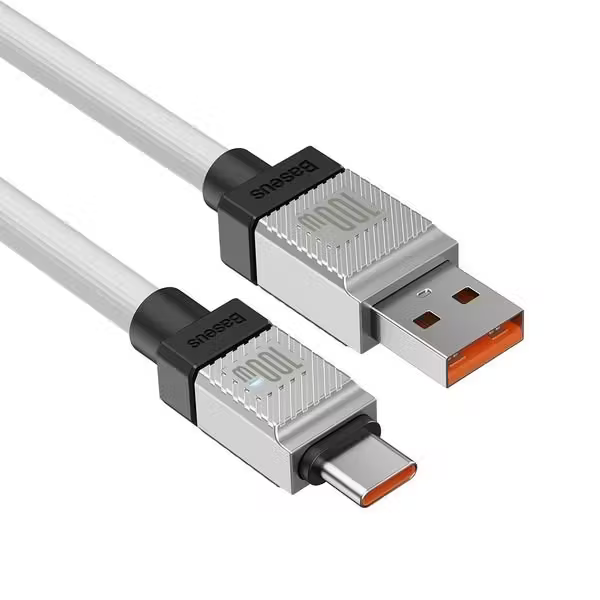 Кабель Baseus CoolPlay Series Fast Charging Cable USB-A/USB-C 100W 1m White BC PC386