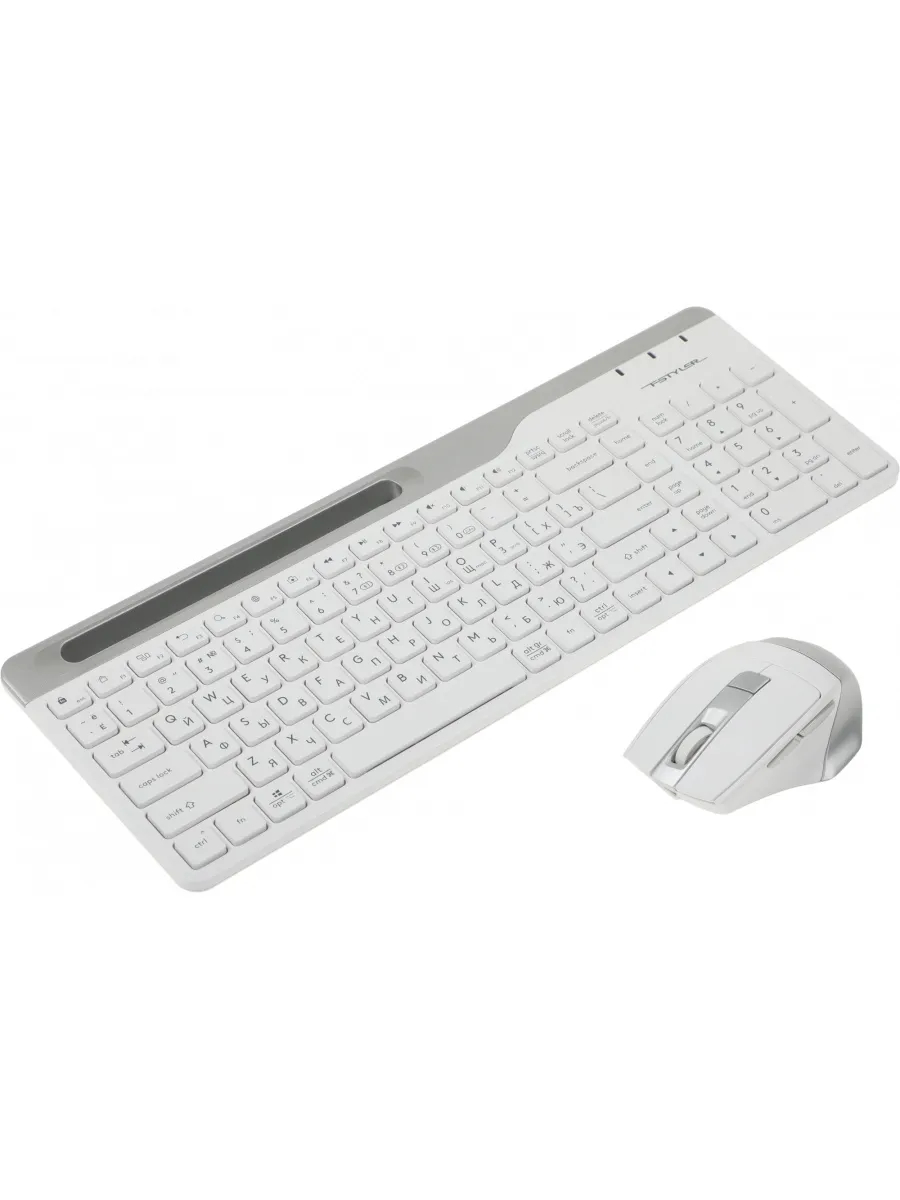 Клавиатура + мышь A4Tech Fstyler FB2535C SLV/WH BD PC350