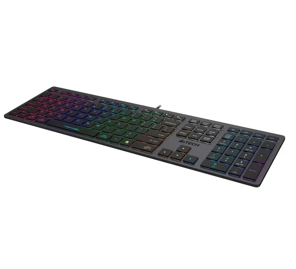 Клавиатура A4Tech Fstyler FX60 проводная USB Grey/Neon BD PC369
